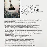Konzertabsage: Brief von Randi